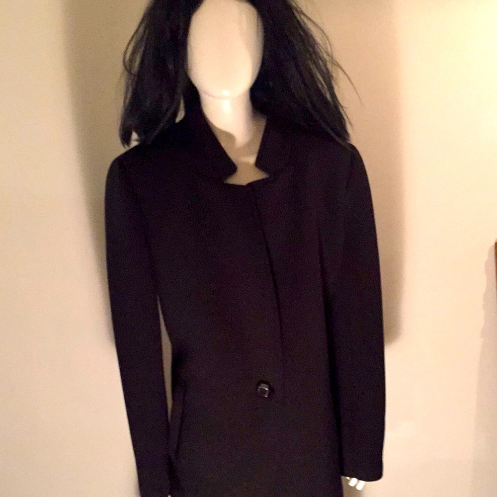 Nanette Lenore long black coat large